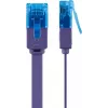 Płaski kabel krosowy Goobay CAT 6A U/UTP Fioletowy 1m