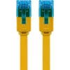 Płaski kabel krosowy Goobay CAT 6A U/UTP żółty 2 m