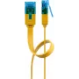 Płaski kabel krosowy Goobay CAT 6A U/UTP żółty 2 m