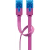 Płaski patchcord Goobay CAT 6A U/UTP magenta 2m