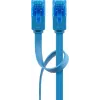 Płaski kabel krosowy Goobay CAT 6A U/UTP niebieski 3m