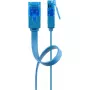 Płaski kabel krosowy Goobay CAT 6A U/UTP niebieski 3m
