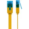 Goobay CAT 6A U/UTP płaski kabel krosowy żółty 3m