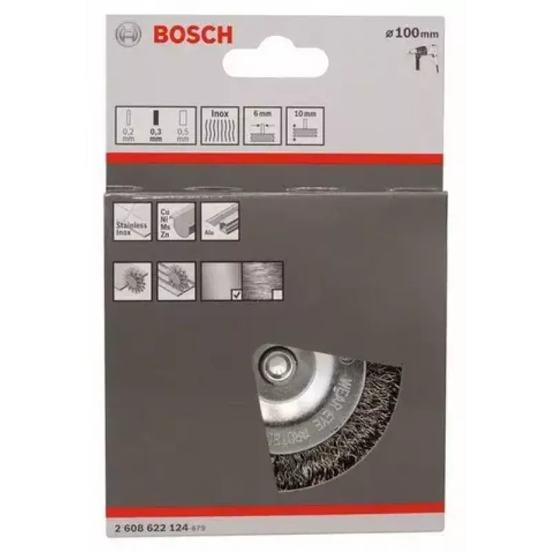 Tarcza druciana Bosch 2 608 622 124 10 cm Średnica trzpienia 6 mm