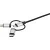 Kabel USB Renkforce RF-4600467 0.5m USB A USB C/Micro-USB B/Lightning Szary