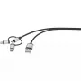 Kabel USB Renkforce RF-4600467 0.5m USB A USB C/Micro-USB B/Lightning Szary