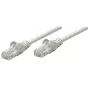 Intellinet Network kabel krosowy, Cat5e, 0,25 m, szary, CCA, U/UTP, PVC, RJ45, pozłacane styki, snagless, osłona, dożywotnia gwarancja