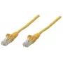 Intellinet Network kabel krosowy, Cat6, 15m, Żółty, Miedź, U/UTP, PVC, RJ45, Pozłacane styki, Snagless, Osłona, Dożywotnia gwarancja