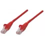 Intellinet kabel krosowy sieciowy, Cat5e, 1,5m, czerwony, CCA, SF/UTP, PVC, RJ45, pozłacane styki, bezzaczepowa, osłonięta wtyczka, dożywotnia gwarancja