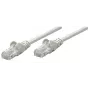 Intellinet Network kabel krosowy, Cat6, 0.25m, szary, CCA, U/UTP, PVC, RJ45, Gold Plated Contacts, Snagless, Booted, Lifetime Warranty