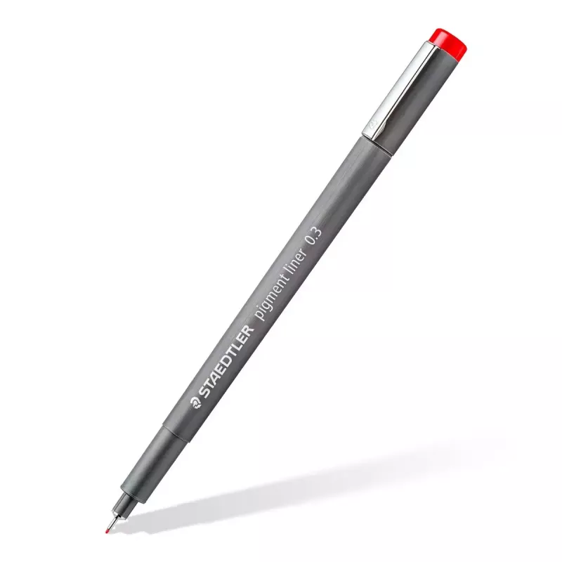 Fineliner Staedtler Pigment Liner 30803-SSB6 niebieski brązowy zielony pomarańczowy czerwony fioletowy