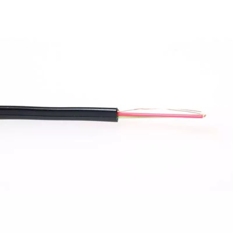 Kabel płaski ACT Modular 6 żył czarny 100m