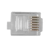 Modularne złącza Intronics RJ-12 M TD106M ACT do kabla okrągłego drutowego w opakowaniu 25 szt.
