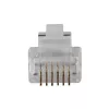 Modularne złącza Intronics RJ-12 M TD106M ACT do kabla okrągłego drutowego w opakowaniu 25 szt.