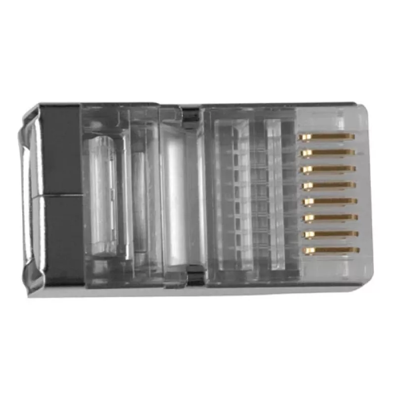 ACT RJ45 (8P/8C) ekranowany modularny wtyk do kabla okrągłego z żyłami skręcanymi