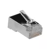 ACT RJ45 (8P/8C) ekranowany modularny wtyk do kabla okrągłego z żyłami skręcanymi
