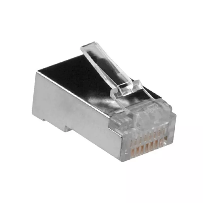 ACT RJ45 (8P/8C) ekranowany modularny wtyk do kabla okrągłego z żyłami skręcanymi