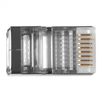 ACT RJ45 (8P/8C) ekranowana modułowa wtyczka do kabla okrągłego z przewodami litymi