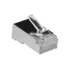 ACT RJ45 (8P/8C) ekranowana modułowa wtyczka do kabla okrągłego z przewodami litymi