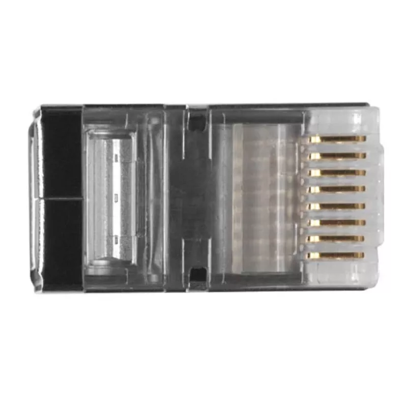 ACT RJ45 (8P/8C) CAT6 ekranowane złącze modułowe do kabla okrągłego z żyłami pełnymi lub linkowymi