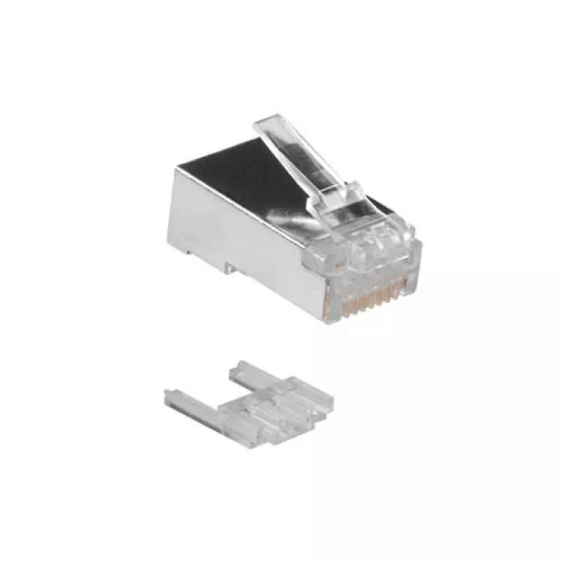 ACT RJ45 (8P/8C) CAT6 ekranowane złącze modułowe do kabla okrągłego z żyłami pełnymi lub linkowymi