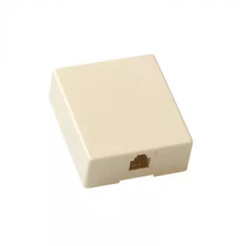 ACT modułowa jednostka natynkowa telefoniczna pojedyncza RJ-12, Beżowa, ABS syntetyczny, 40 mm, 50 mm, 1,2 mm