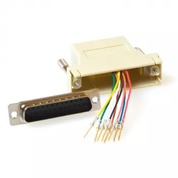 Montowany wytrzymały adapter RJ-45 żeński do 25-stykowego D-Sub żeńskiego ACT TD25F8