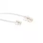 ACT biały płaski kabel telefoniczny 3 m ze złączami RJ11 i RJ45