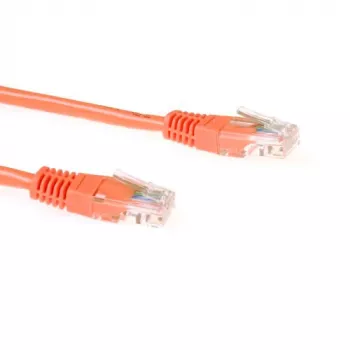 Pomarańczowy kabel krosowy ACT 5 m U/UTP CAT5E ze złączami RJ45