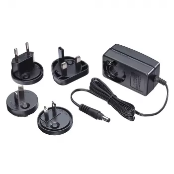 Lindy 5VDC 2.6A wielokrajowy zasilacz, 5.5/2.1 mm, wewnętrzny, AC, czarny