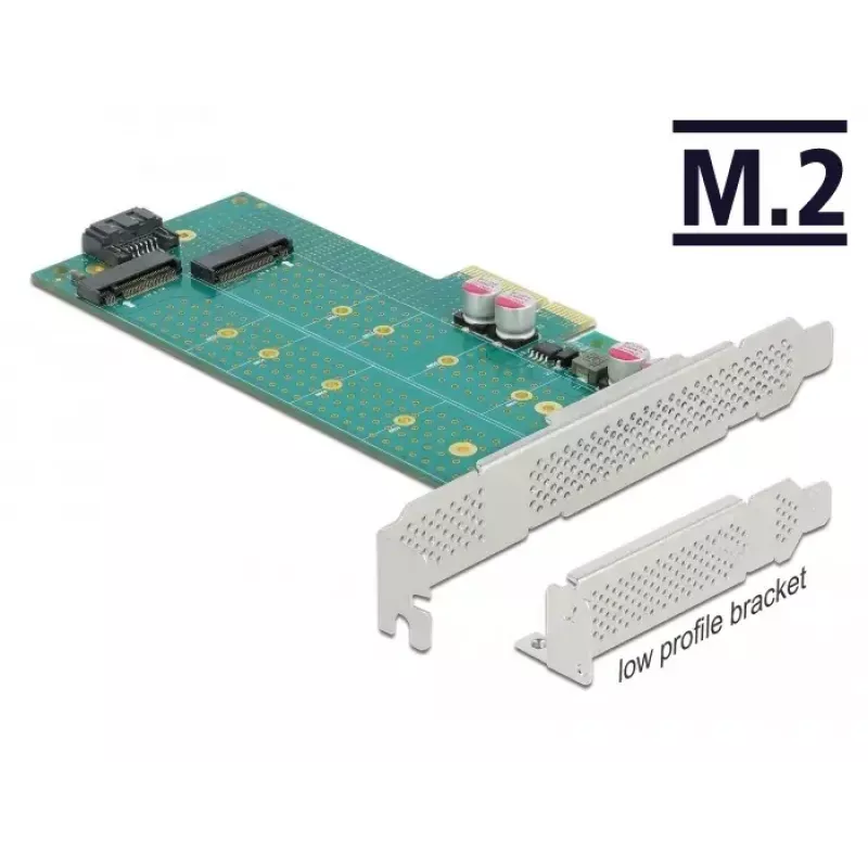 Karta rozszerzeń DeLOCK PCI Express x4 na M.2 Key B + M - niskoprofilowa