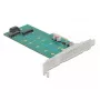 Karta rozszerzeń DeLOCK PCI Express x4 na M.2 Key B + M - niskoprofilowa