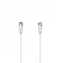 Hama 00305058 kabel koncentryczny 3 m typu F Biały