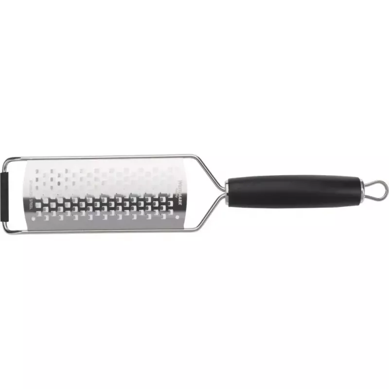 Płaska tarka Westmark Technicus-Square, ostrze ze stali nierdzewnej, czarna rączka z TPE, 65×28×325 mm