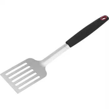 Łopatka kuchenna Westmark 15092280 — główka z tworzywa/TPE, rączka ze stali nierdzewnej, 430×88×25 mm, czarno-czerwona