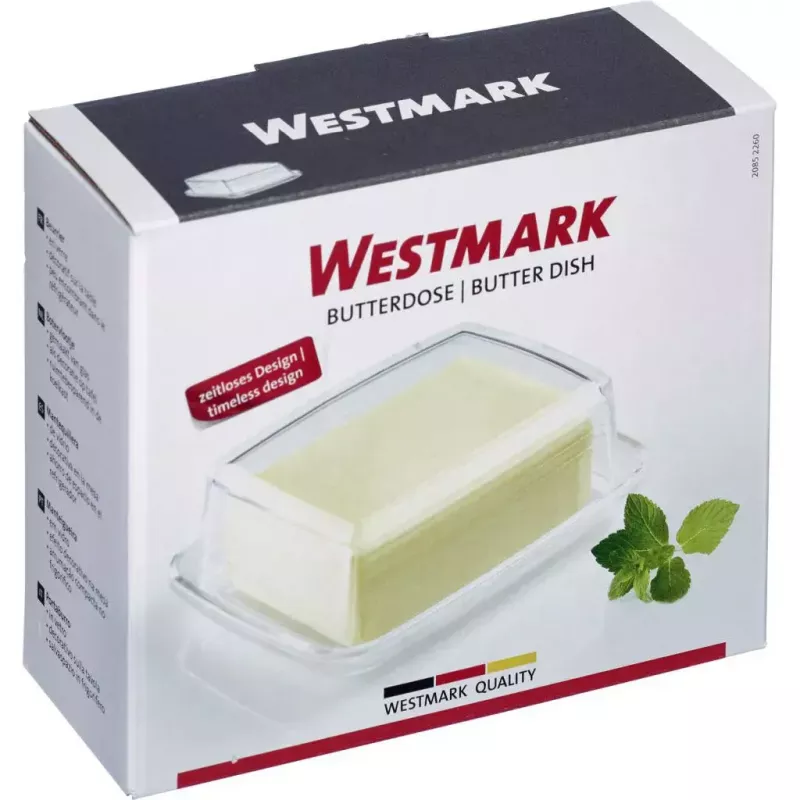 Maselniczka Westmark 20852260, prostokątne szkło, 143×118×55 mm, przezroczysta
