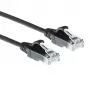 ACT czarny, 7 m, LSZH U/UTP CAT6, cienki patchcord do centrów danych, z zabezpieczonymi zaczepami, złącza RJ45
