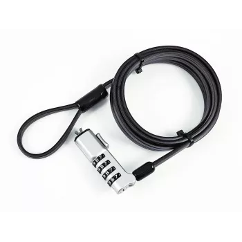 eSTUFF GLB220302 linka zabezpieczająca Czarny 1,8 m