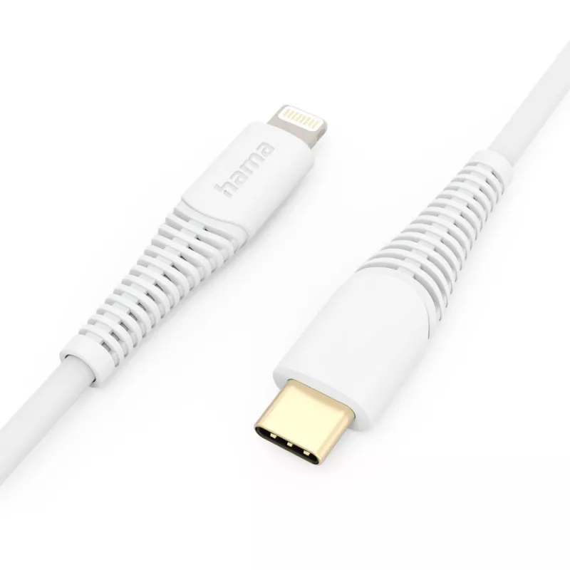 Hama 00201505 kabel lightning 1,5 m Biały