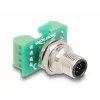 DeLOCK M12 moduł przejściowy adapter 8-pin A-kodowany wtyk na 9-pin listwę zaciskową