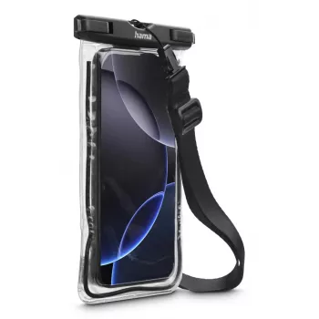 Etui rękaw Hama 00019858 do telefonów komórkowych do 17 cm Czarny Przezroczysty