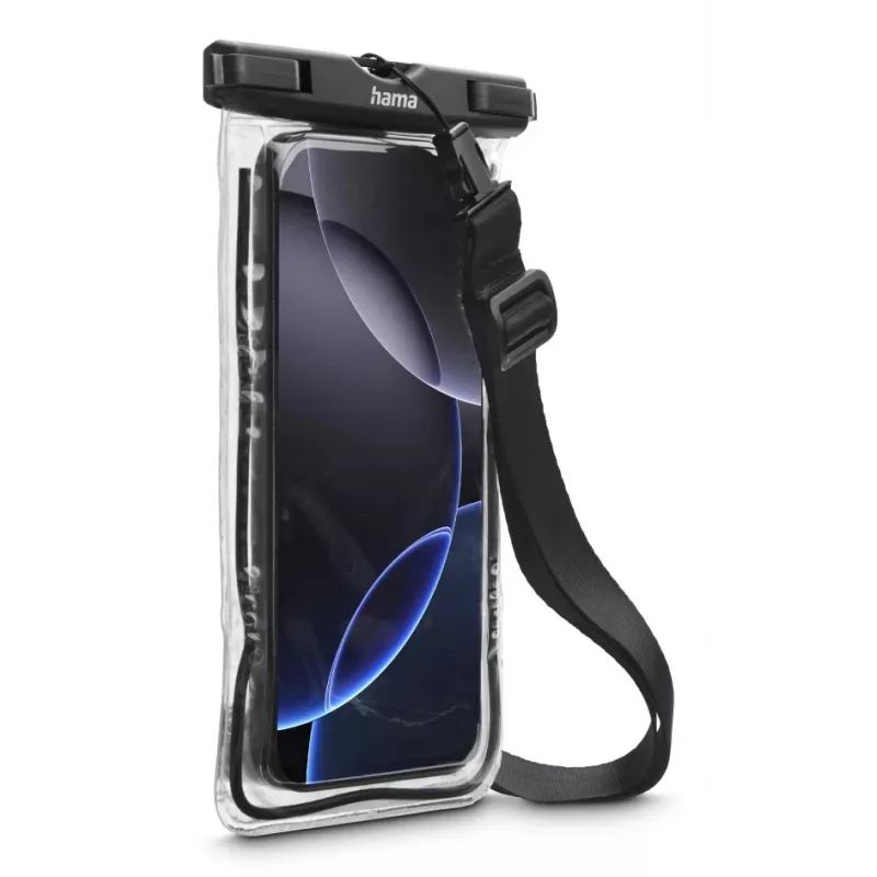 Etui rękaw Hama 00019858 do telefonów komórkowych do 17 cm Czarny Przezroczysty