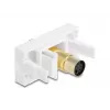 DeLOCK 90872 przejściówka Mini-DIN 4-pin biała