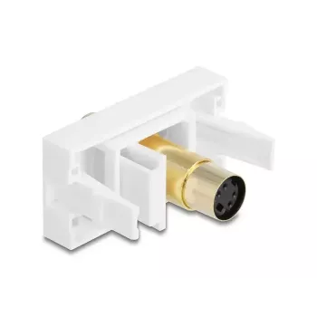 DeLOCK 90872 przejściówka Mini-DIN 4-pin biała