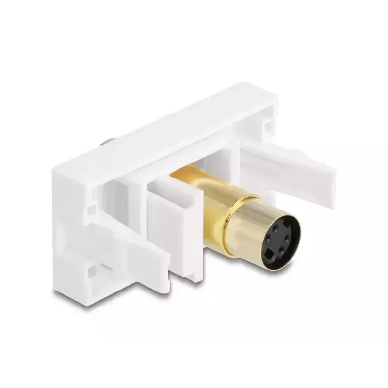 DeLOCK 90872 przejściówka Mini-DIN 4-pin biała