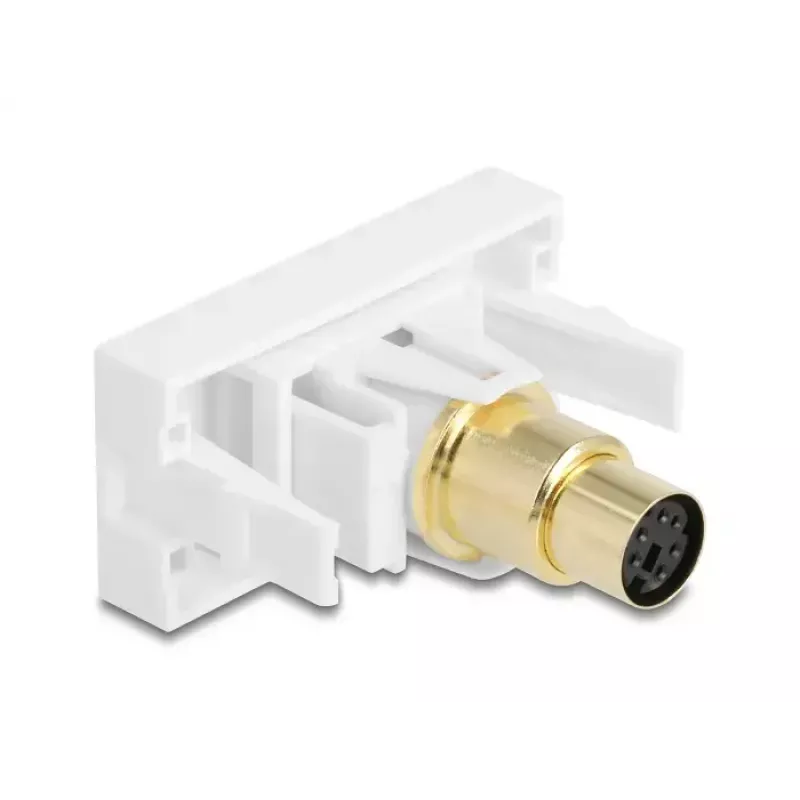 DeLOCK 90873 adapter złącza złącza Mini-DIN 6 pin Biały