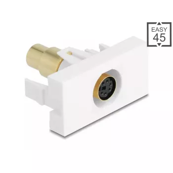 DeLOCK 90873 adapter złącza złącza Mini-DIN 6 pin Biały