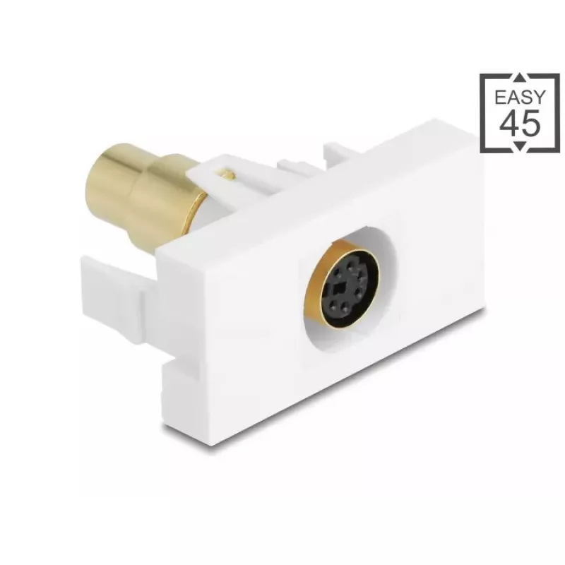 DeLOCK 90873 adapter złącza złącza Mini-DIN 6 pin Biały