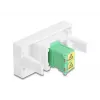 Adapter złączy DeLOCK 90875 LC Duplex zielony biały