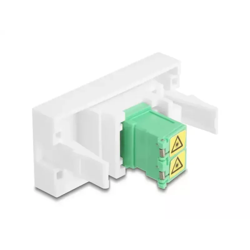 Adapter złączy DeLOCK 90875 LC Duplex zielony biały